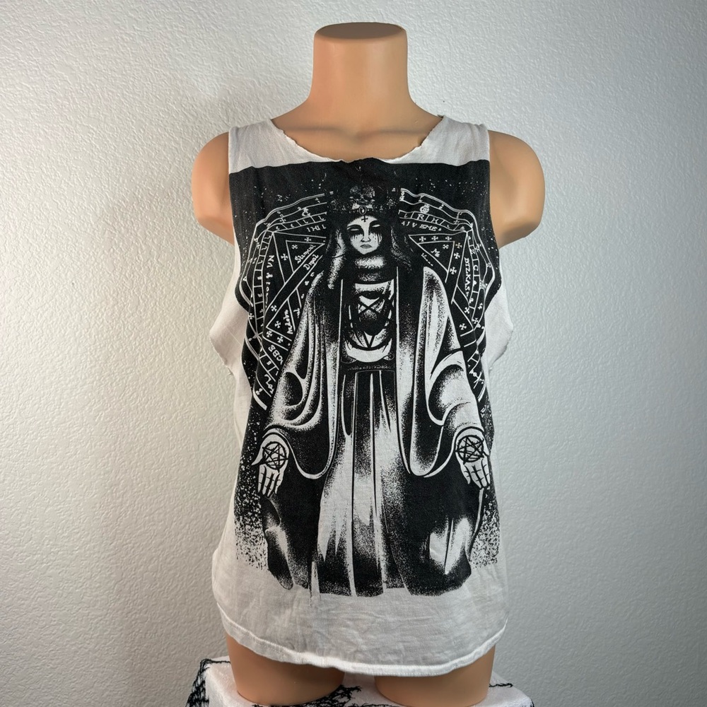Black craft tank top